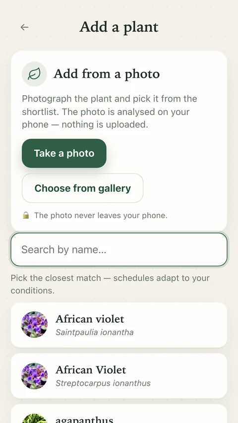 Add a plant
